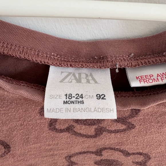 Zara Floral Print Long Sleeve Shirt - With Imperfections - Picture 3 of 5